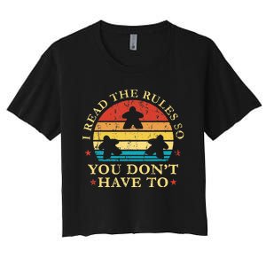 I read the rules so you don't have to Board Games Women's Crop Top Tee