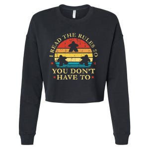 I read the rules so you don't have to Board Games Cropped Pullover Crew