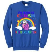 Im Ready To Crush Kindergarten Unicorn Back To School Great Gift Tall Sweatshirt