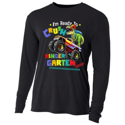 Im Ready To Crush Kindergarten Dinosaur Back To School Cooling Performance Long Sleeve Crew