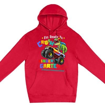 Im Ready To Crush Kindergarten Dinosaur Back To School Premium Pullover Hoodie