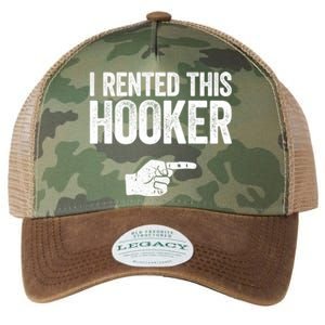 I Rented This Hooker Gift Funny Offensive Adult Humor Gift Legacy Tie Dye Trucker Hat