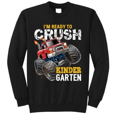 Im Ready To Crush Kindergarten Monster Truck Back To School Sweatshirt