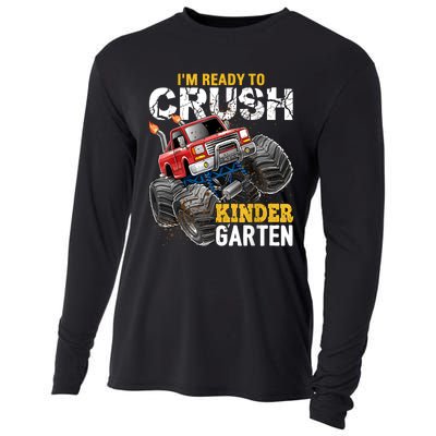 Im Ready To Crush Kindergarten Monster Truck Back To School Cooling Performance Long Sleeve Crew