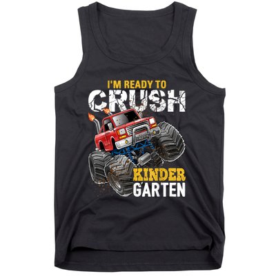 Im Ready To Crush Kindergarten Monster Truck Back To School Tank Top