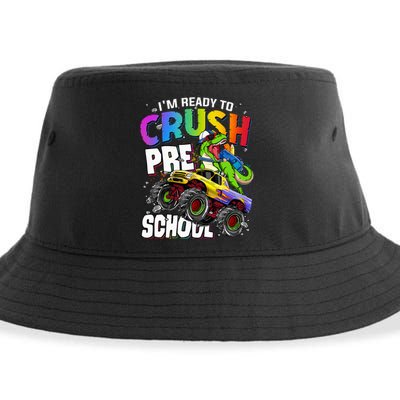 I'm Ready To Crush Preschool Dinosaur Back To School Sustainable Bucket Hat