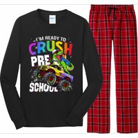 I'm Ready To Crush Preschool Dinosaur Back To School Long Sleeve Pajama Set