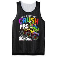 I'm Ready To Crush Preschool Dinosaur Back To School Mesh Reversible Basketball Jersey Tank