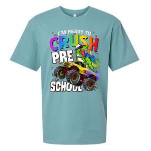 I'm Ready To Crush Preschool Dinosaur Back To School Sueded Cloud Jersey T-Shirt