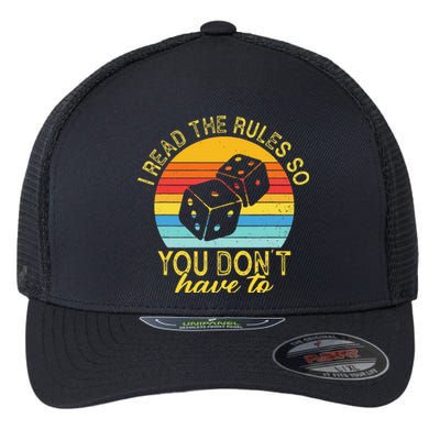 I Read The Rules So You DonT Have To Board Games Flexfit Unipanel Trucker Cap