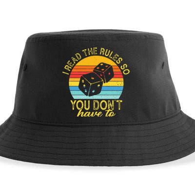 I Read The Rules So You DonT Have To Board Games Sustainable Bucket Hat