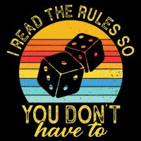 I Read The Rules So You DonT Have To Board Games Drawstring Bag