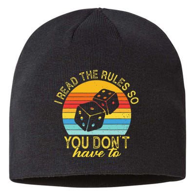 I Read The Rules So You DonT Have To Board Games Sustainable Beanie