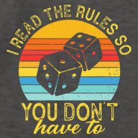 I Read The Rules So You DonT Have To Board Games Vector Backpack