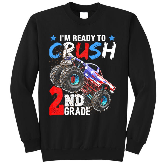 Im Ready To Crush 2nd Grade Monster Truck Back To School Sweatshirt