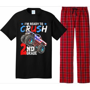 Im Ready To Crush 2nd Grade Monster Truck Back To School Pajama Set