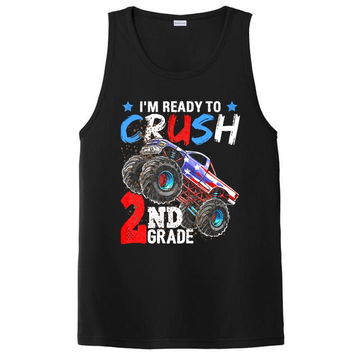 Im Ready To Crush 2nd Grade Monster Truck Back To School PosiCharge Competitor Tank