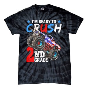 Im Ready To Crush 2nd Grade Monster Truck Back To School Tie-Dye T-Shirt