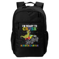 Im Ready To Crush Kindergarten Monster Truck Dinosaur Boy Kids Gift Daily Commute Backpack