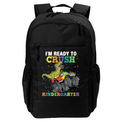 Im Ready To Crush Kindergarten Monster Truck Dinosaur Boy Kids Gift Daily Commute Backpack