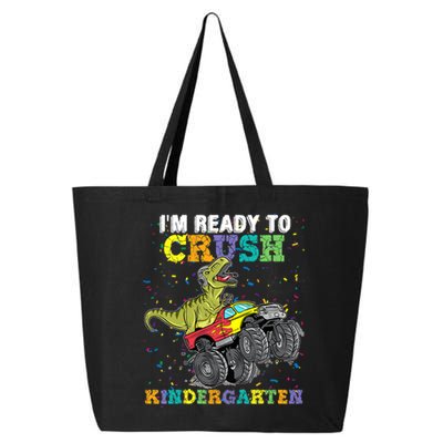 Im Ready To Crush Kindergarten Monster Truck Dinosaur Boy Kids Gift 25L Jumbo Tote