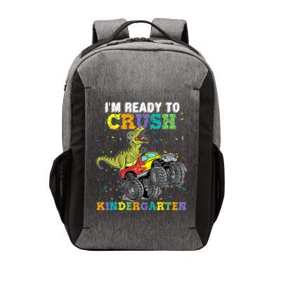 Im Ready To Crush Kindergarten Monster Truck Dinosaur Boy Kids Gift Vector Backpack