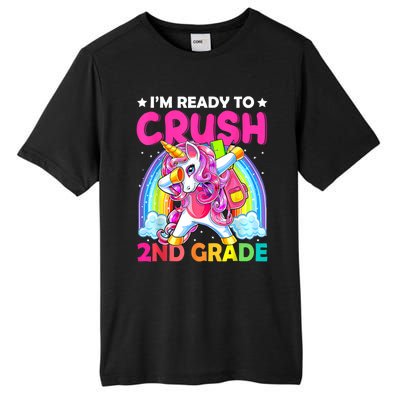 Im Ready To Crush 2nd Grade Dabbing Unicorn Back To School Tall Fusion ChromaSoft Performance T-Shirt