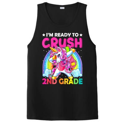 Im Ready To Crush 2nd Grade Dabbing Unicorn Back To School PosiCharge Competitor Tank