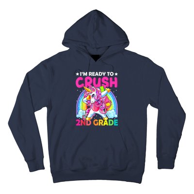 Im Ready To Crush 2nd Grade Dabbing Unicorn Back To School Hoodie