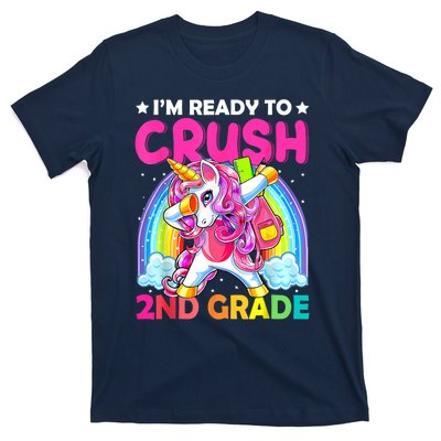 Im Ready To Crush 2nd Grade Dabbing Unicorn Back To School T-Shirt