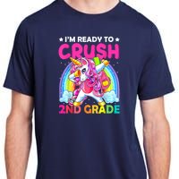 Im Ready To Crush 2nd Grade Dabbing Unicorn Back To School Adult ChromaSoft Performance T-Shirt