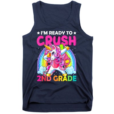 Im Ready To Crush 2nd Grade Dabbing Unicorn Back To School Tank Top