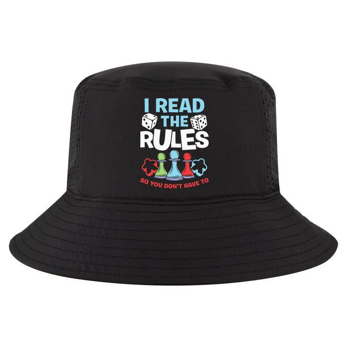 I Read The Rules Board Dice Chess Board Gaming Board Gamers Cool Comfort Performance Bucket Hat