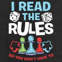 I Read The Rules Board Dice Chess Board Gaming Board Gamers Cool Comfort Performance Bucket Hat