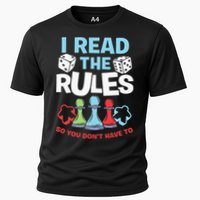 I Read The Rules Board Dice Chess Board Gaming Board Gamers Performance Shirt