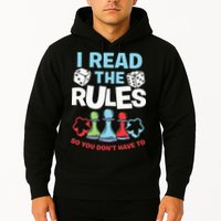 I Read The Rules Board Dice Chess Board Gaming Board Gamers Hoodie
