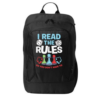 I Read The Rules Board Dice Chess Board Gaming Board Gamers City Backpack