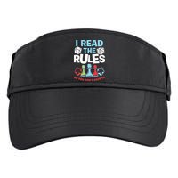 I Read The Rules Board Dice Chess Board Gaming Board Gamers Adult Drive Performance Visor