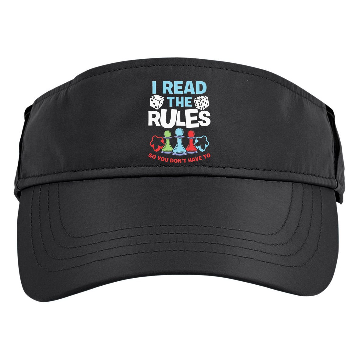 I Read The Rules Board Dice Chess Board Gaming Board Gamers Adult Drive Performance Visor