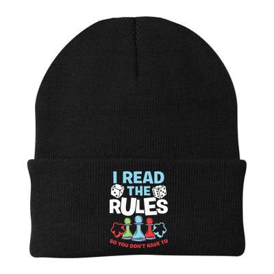 I Read The Rules Board Dice Chess Board Gaming Board Gamers Beanie