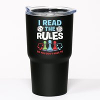I Read The Rules Board Dice Chess Board Gaming Board Gamers Tumbler