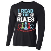 I Read The Rules Board Dice Chess Board Gaming Board Gamers Cooling Performance Long Sleeve Crew