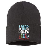 I Read The Rules Board Dice Chess Board Gaming Board Gamers Sustainable Knit Beanie