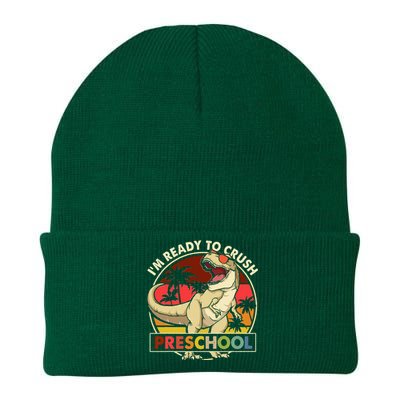 I'm Ready To Crush Preschool Back To School Dinosaur Knit Cap Winter Beanie