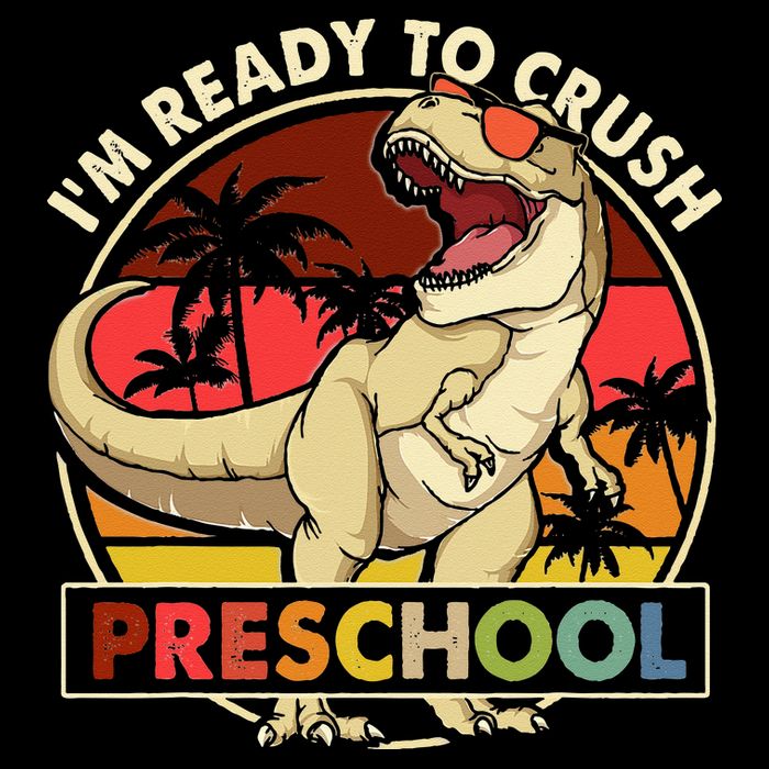 I'm Ready To Crush Preschool Back To School Dinosaur Cooling Performance Crew T-Shirt