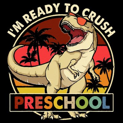 I'm Ready To Crush Preschool Back To School Dinosaur T-Shirt