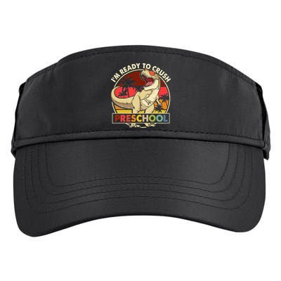 I'm Ready To Crush Preschool Back To School Dinosaur Adult Drive Performance Visor