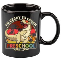 I'm Ready To Crush Preschool Back To School Dinosaur 11oz C Handle Ceramic Mug