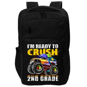 Im Ready To Crush 2nd Grade Monster Truck Backpack Back To School Impact Tech Backpack