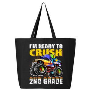 Im Ready To Crush 2nd Grade Monster Truck Backpack Back To School 25L Jumbo Tote